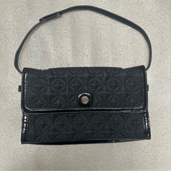 Vera Bradley Caviar Black Quilted Clutch - Picture 1 of 11